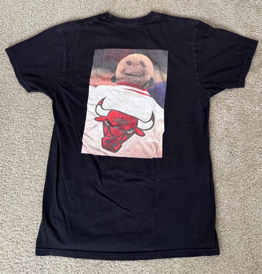 Mitchell & Ness Chicago Bulls NBA Finals T Shirt Women S Black Hardwood Classic